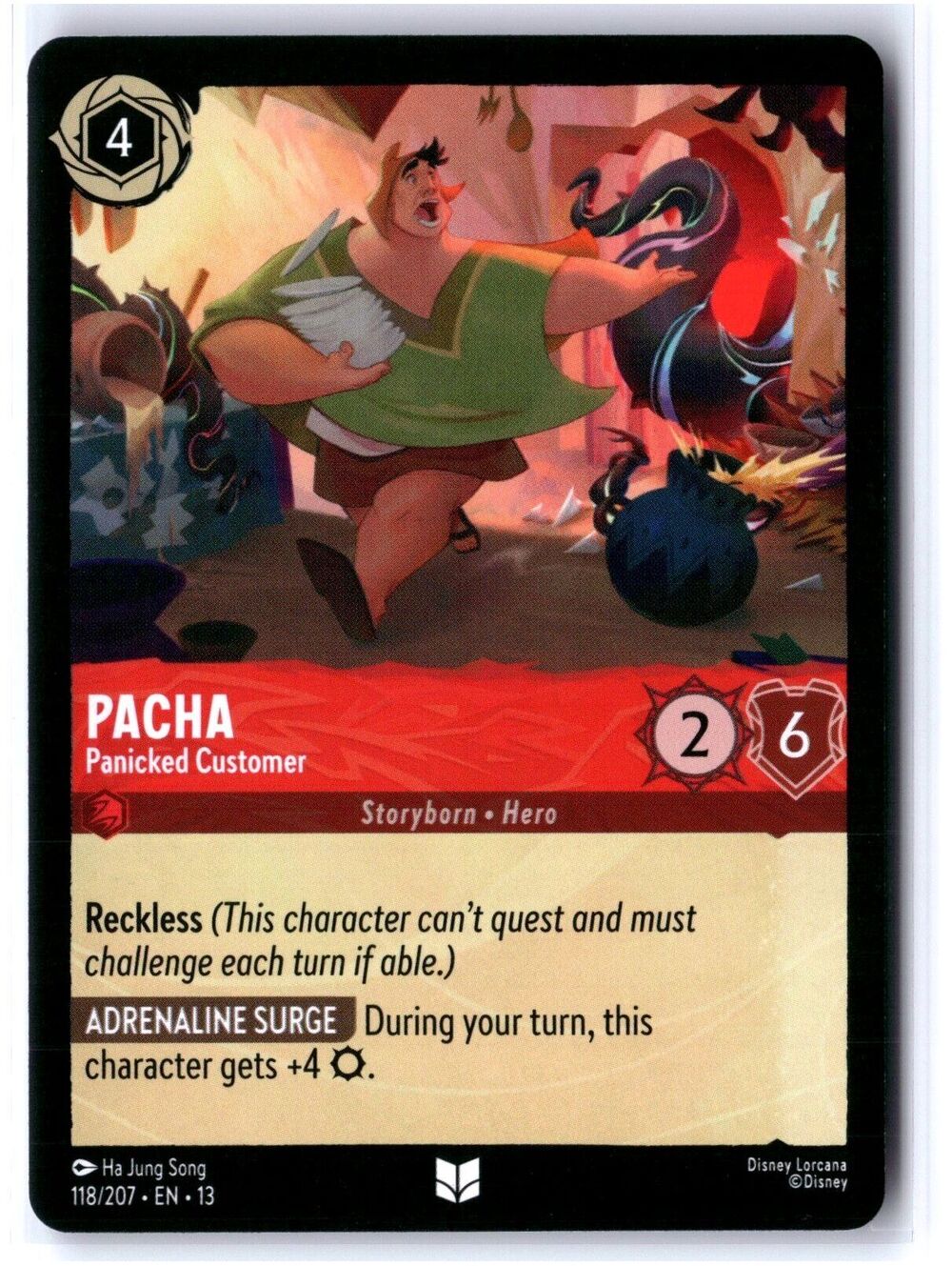 Pacha - Panicked Customer Uncommon Attack of the Vine! 118/207 NM